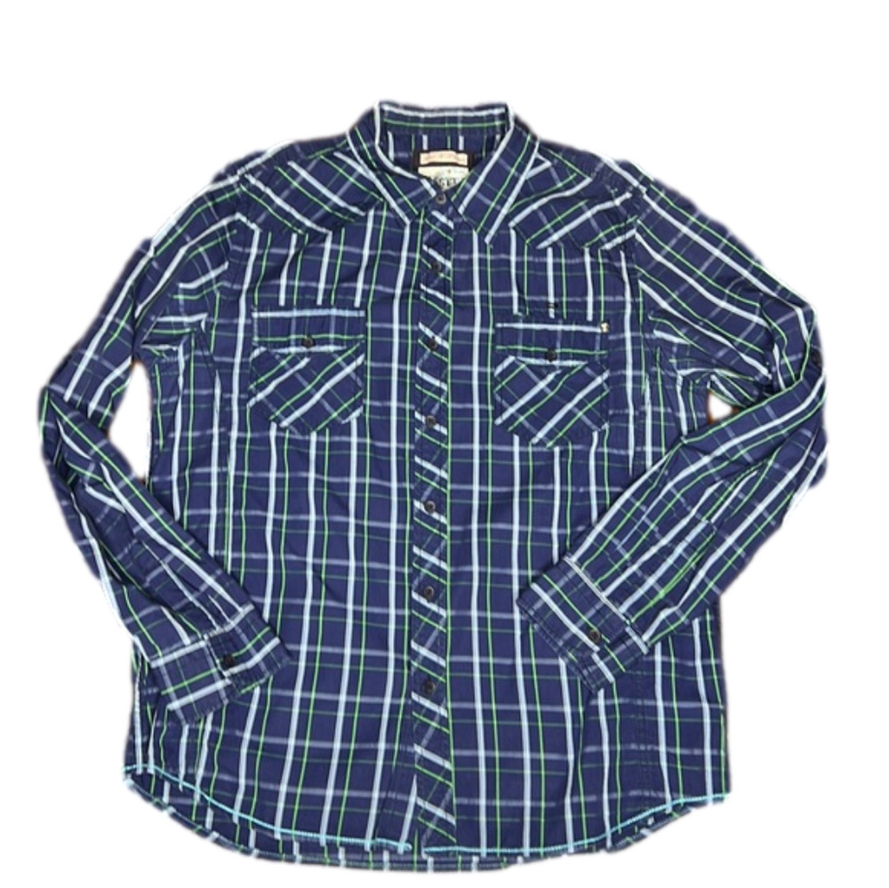 Diesel Men's Plaid Button Down Shirt